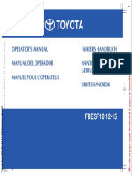 Toyota Forklift Fbe10!12!15 Operator Manual