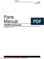 Caterpillar Telehander Th220b TBF Parts Manual