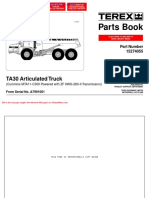 Terex Ta30 Articulated Truck Parts Book