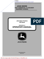 John Deere Tractors 100 Series Operator Manual