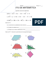 Escrito de Matemática Segundo Año Abril 23