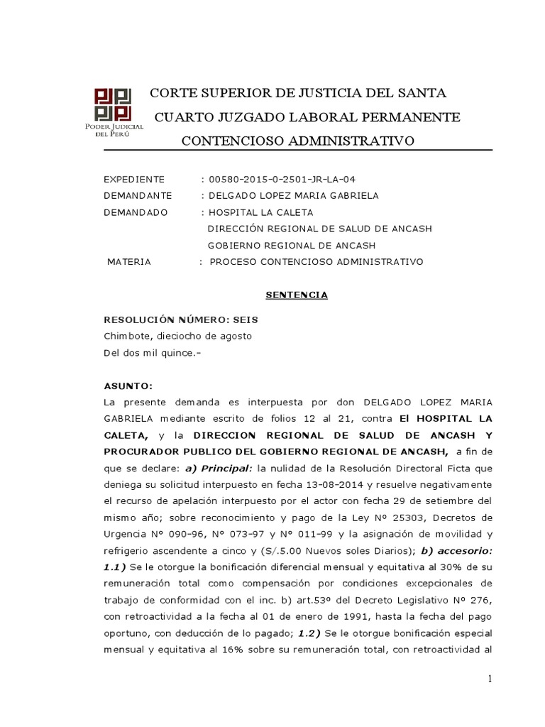 Modelo de Sentencia | PDF | Ley procesal | Constitución