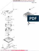 Cub Cadet Parts Manual For Model 1863 SN 836001 880000