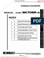 Kobelco Sk70sr 1e Hydraulic Excavator Book Code No S5yt0002e