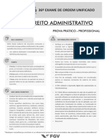 Direito Administrativo - Caderno de Prova