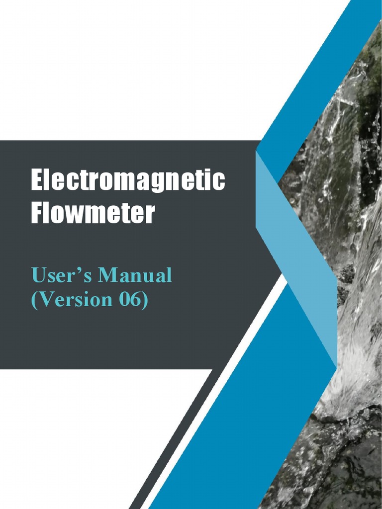 Electromagnetic Flowmeter User Manual | PDF | Flow Measurement | Power ...