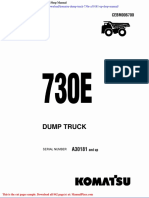 Komatsu Dump Truck 730e A30181 Up Shop Manual