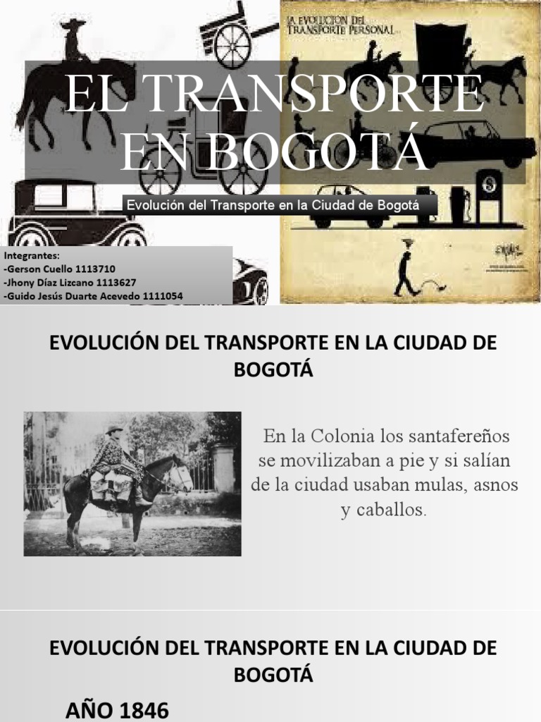 La Evolución Del Transporte en Bogotá | PDF | Tranvía | Autobús