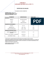 16422-217213 Certificado de Analisis - Colageno Aquoso
