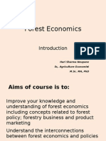 Forest Economics - Introduction