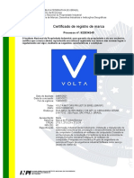 Certificado de Registro - Volta 