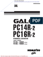 Komatsu Hydraulic Excavator Galeo Pc14r 2 16r 2 Shop Manual