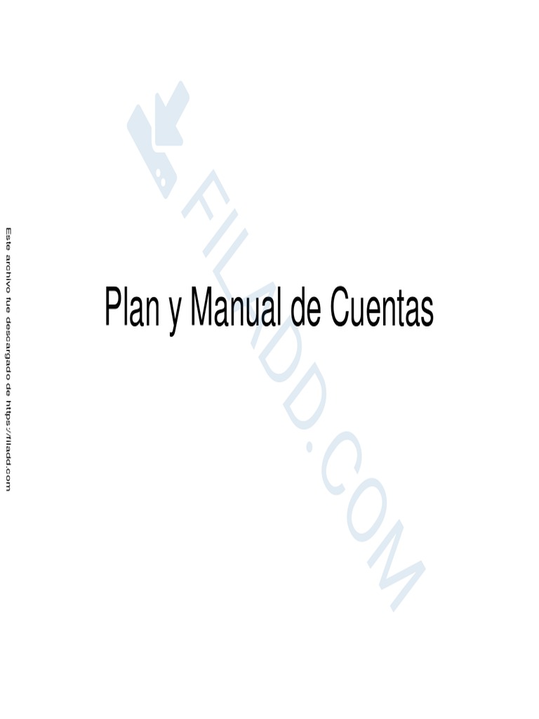 Plan y Manual de Cuentas Contables | PDF | Contabilidad | Capital ...