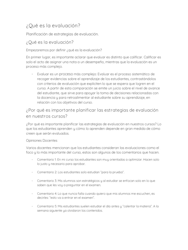 Estrategias de Evaluación Educativa | PDF | Evaluación | Aprendizaje