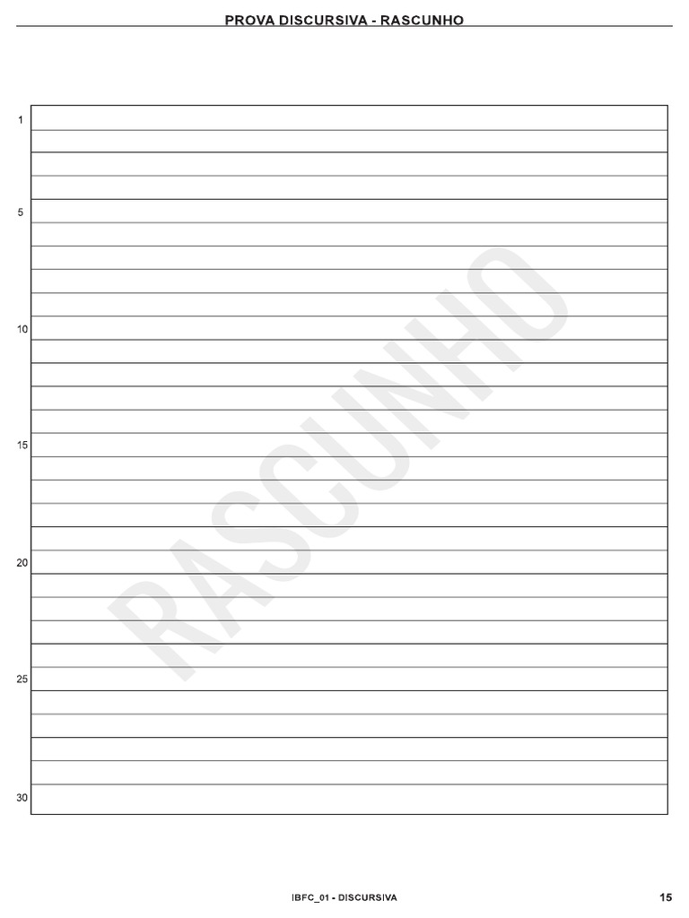 Folha de Redação - Rascunho | PDF