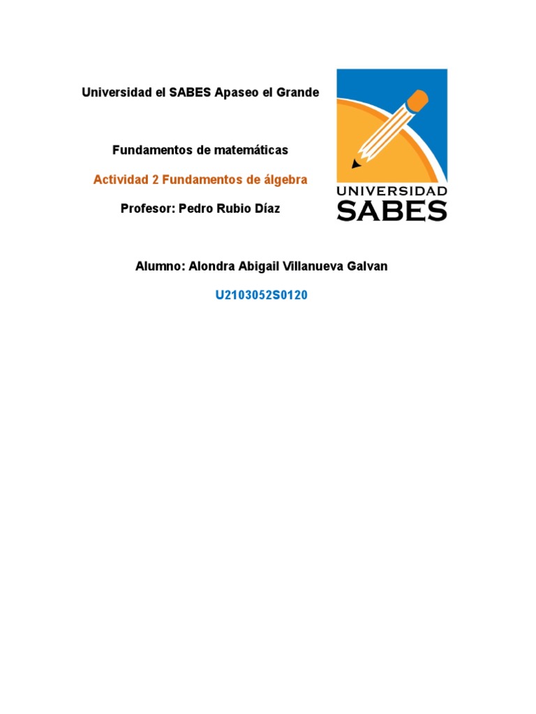 F Algebra U2103052S0120 | PDF