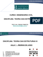 Aula 1 - Teoria Das Estruturas III (2021-2)