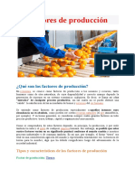 Factores de Producción