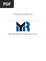Procedimiento Control de Sellos VVTT | PDF