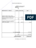 Presupuesto Ayuntamiento Ribarroja 2