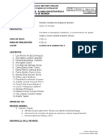 Actacomision Evaluacion I Periodo Grados 8y 9