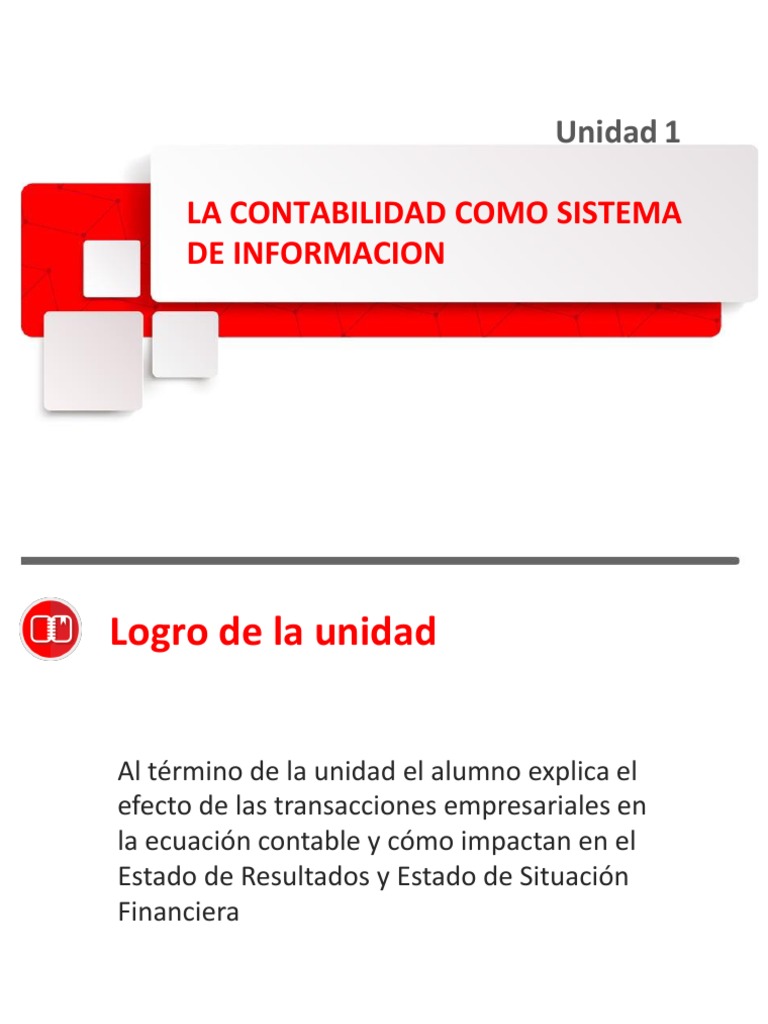 Unidad 1 La Contabilidad Como Sistema de Informacion | PDF ...