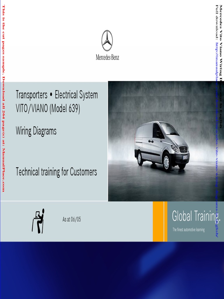 Mercedes Vito Viano Wiring Diagrams in English PDF Electrical