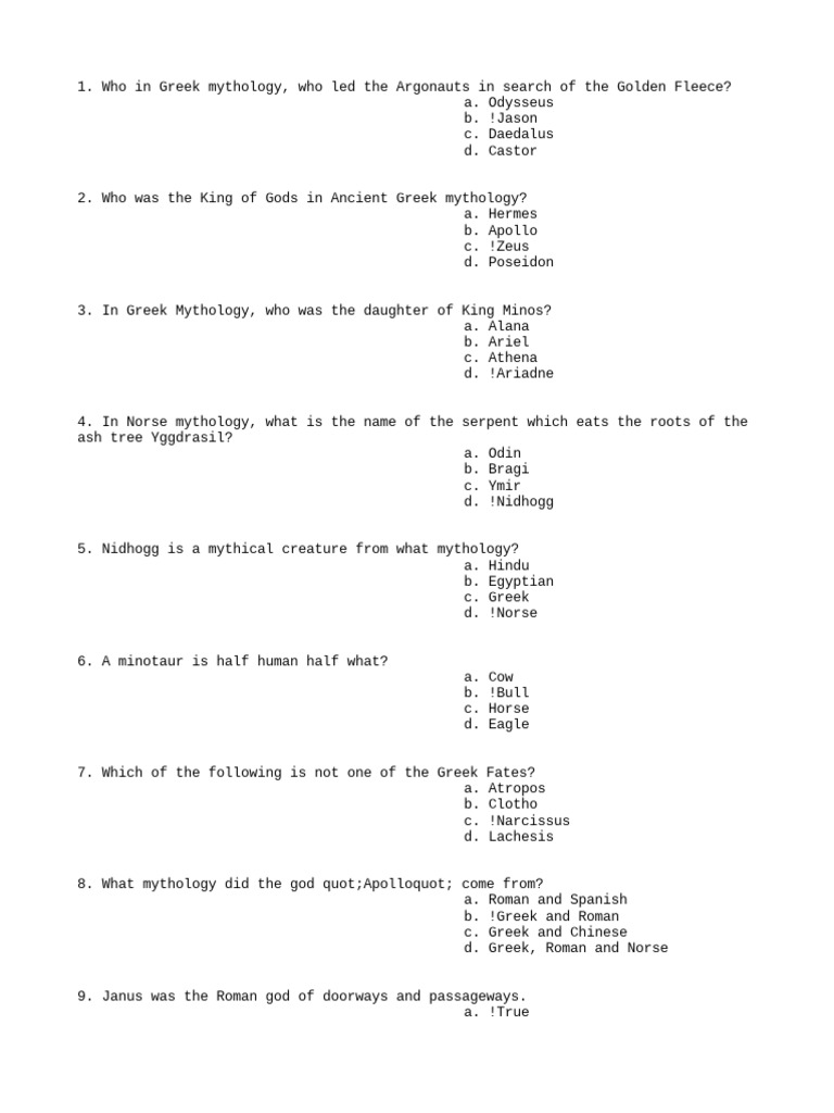 Myth Directed: Myth Directed: The Ultimate Cheat Sheet - 4oj0kz9