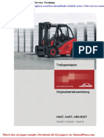 Linde Forklift Series 394t Service Training