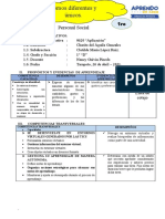 SEMANA 4 Abril Sesiones de Aprendizajes