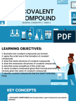 Group 3 - COVALENT COMPOUND