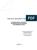 The Kyiv Security Compact: International Security Guarantees For Ukraine: Recommendations