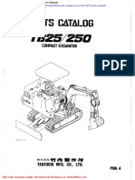 Takeuchi Compact Excavator Tb25 Parts Manual