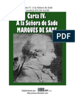 Marques de Sade - Carta IV