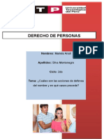 Derecho de Personas