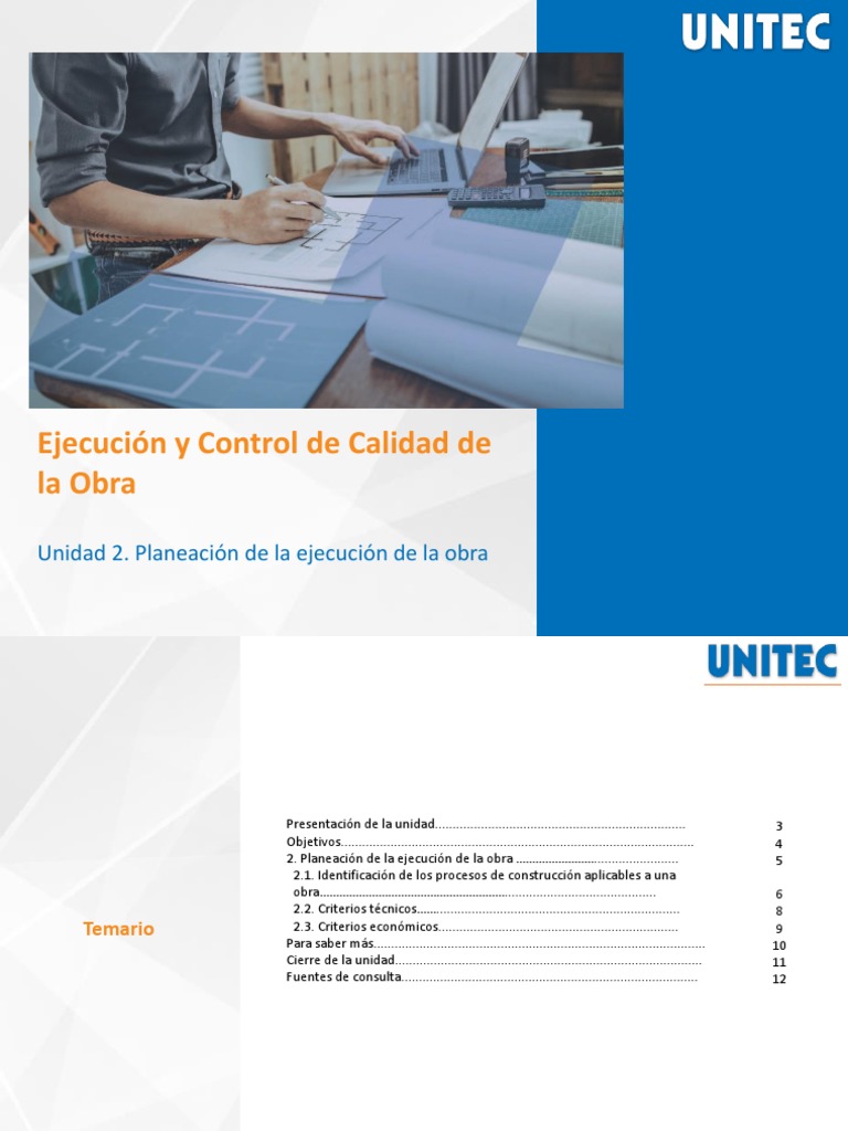 Planeación y Control de Calidad en Obras | PDF | Planificación ...