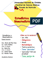 Presentacion Estadistica y Bioestadistica2012