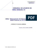 Informe Semanal #33 - Del 24 Al 30 de Octubre 2022