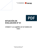 Situacion de Evaluacion 1 Unidad 2 La Logistica en La Cadena de Valor Introduccion