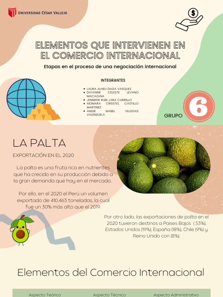 Elementos del Comercio Internacional | PDF | Comercio | Aguacate