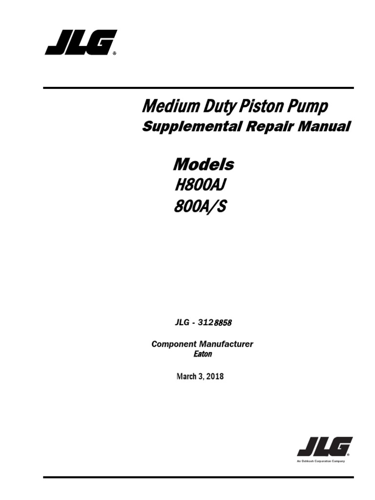 Eaton Medium Duty Pump Repair Guide | PDF | Pump | Valve