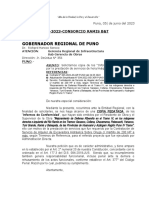 Carta Pide Informes de Conformidad Ramis