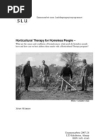 Horticultural Therapy for Homeless People