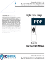 Imada ds2 Digital Force Gauge Instruction Manual