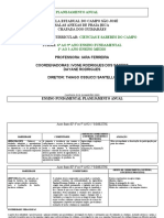 Planejamento Anual Ciencias e Saberes