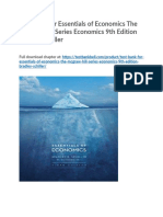 Test Bank For Essentials of Economics The Mcgraw Hill Series Economics 9th Edition Bradley Schiller