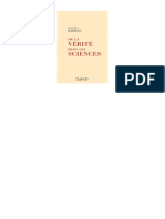 De La Vérité Dans Les Sciences by Aurélien Barrau (30 Pages)