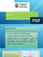 Diapositivas Tecnicas Educativas para La Salud Objetivos