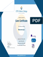 Masooma IjazCare CertificateCare CertificateCPD Online College