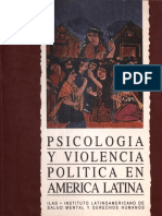 Psicologia y Violencia Politica en America Latina